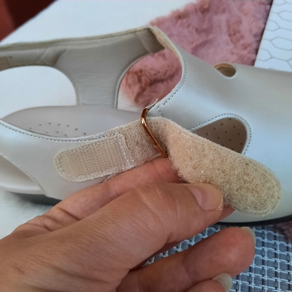 SAS Tripad Suntimer Comfort Slingback Low Block Heel Sandal Dress Shoes Pearl 8 - Picture 7 of 13